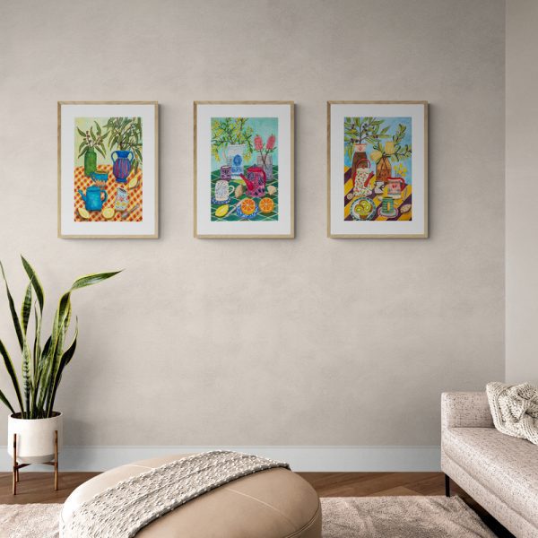 3 small paintings by Emma Petterson