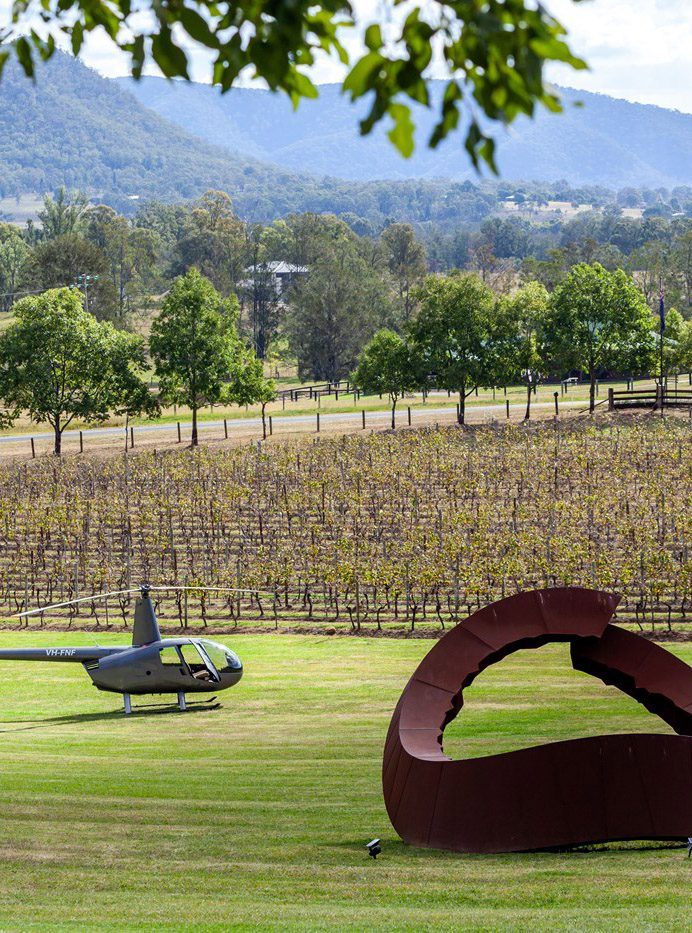 Stitchu article helicopter at Biosis sculpture