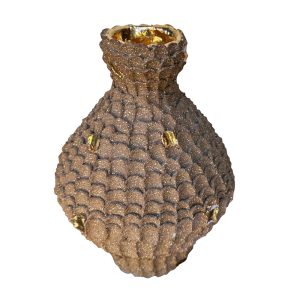 Dark Stone Ware bottle by Joseph Turrin