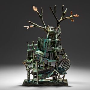 Abandoned sculpture by Larissa Gray