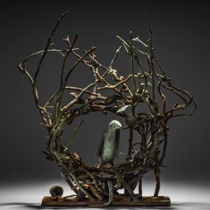 Hidden little world here sculpture by Larissa Gray
