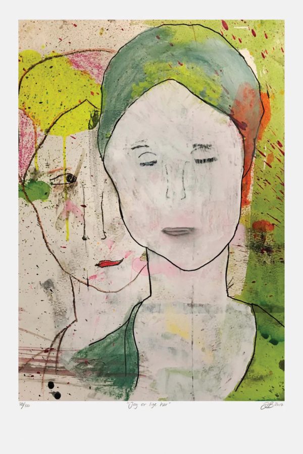 I'm Dead here Giclee Print by Julie Bidstrup