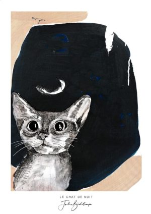 The Night Cat Poster by Julie Bidstrup
