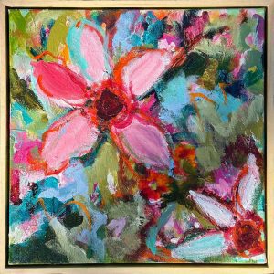 "Nasturtiums" painting by Patricia Cooke