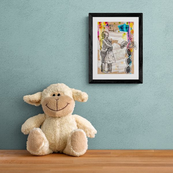 Limited edition print by Julie Bidstrup called Hug now available at Winmark Art Gallery