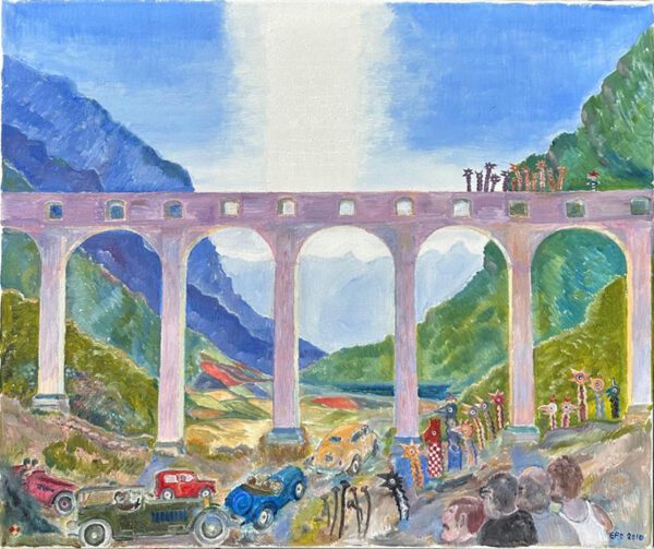 Aquaduct painting by Erik Flygenring