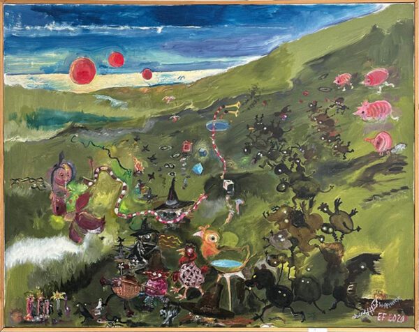 Beach Picnic painting by Erik Flygenring