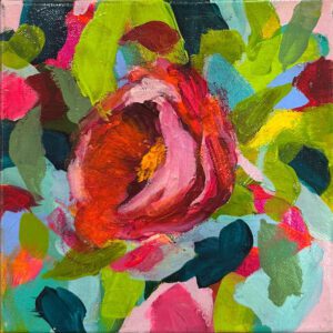 "My Pretty II" painting by Patricia Cooke currently at Winmark Wines Art Gallery