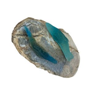 Scenario 2 fish glass on stone by Sallie Portnoy