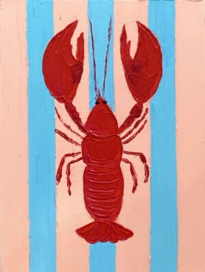 Lobster acrylic painting on cavas Guzaliya Xavier