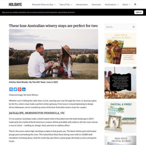 Holidays for Couples article
