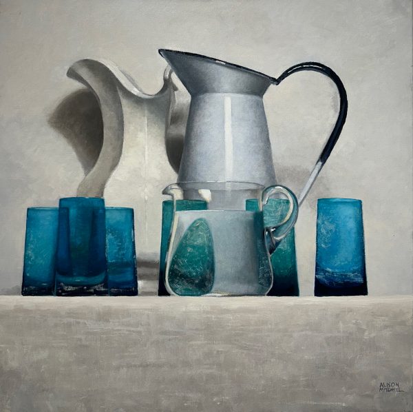Stillwater aqua/jug by Alison Mitchell