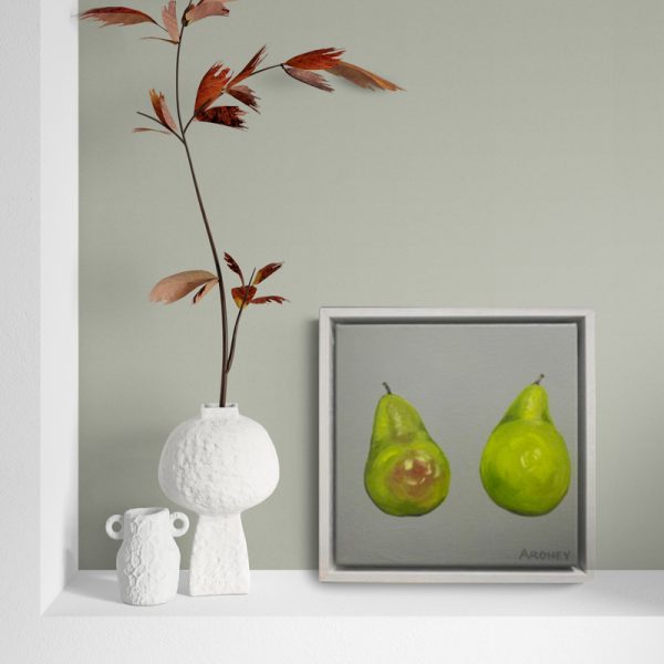 2 pears; blushing pears by Felicia Aroney