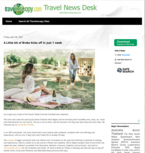 travel news desk article