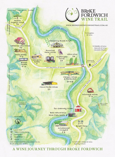 old wine trail map