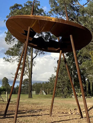 Celest sculpture at winmark wines - your hunter valley article