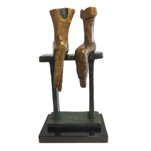 Dovetail unique bronze sculpture by Jenny Green