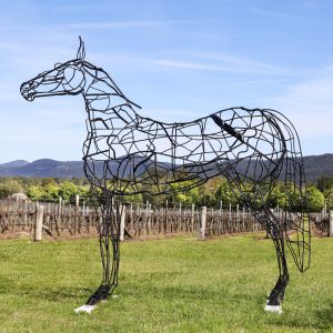 Magnificent full size horse sculpture "Alpha" by Mark Niglia