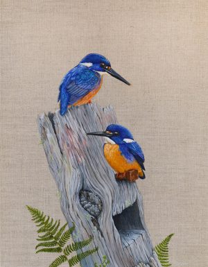 Kings of the Brook oil on linen by Jodie Usher