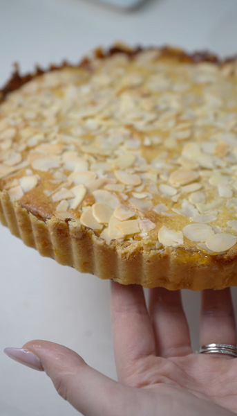 Lemon Bakewell Tart with Winmark Wines Fresh Lemons and Honey