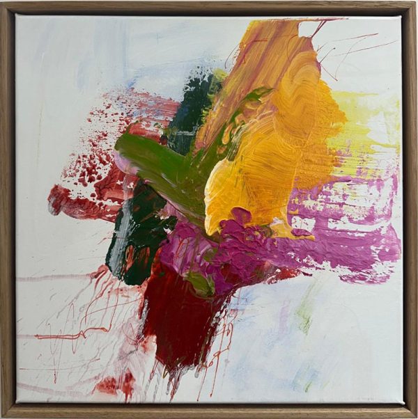 "Chilled" abstract painting by Charles Hebert, currently exhibited at Winmark Art Gallery