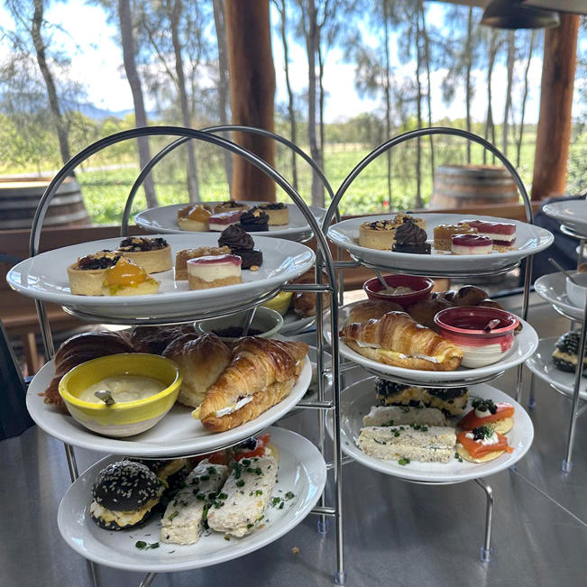 High tea at Winmark Wines