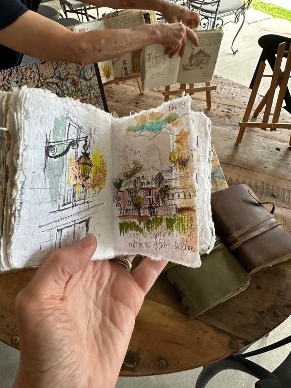 Notebook created at workshop at Winmark Wines run by Julianne Ross Allcorn