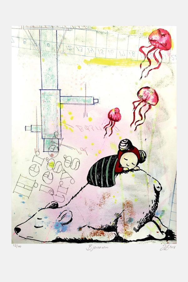 Bear Friend Giclee Print by Julie Bidstrup