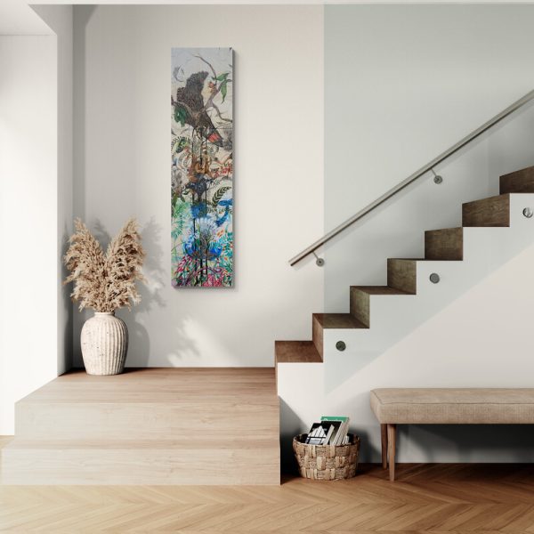 Endangered Totem Pole artwork by Julianne Ross Allcorn