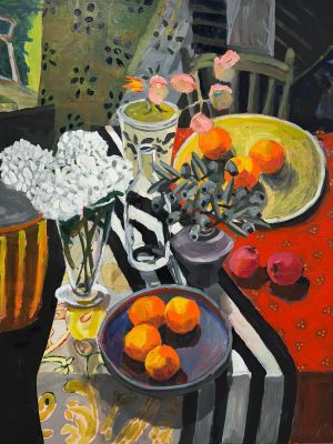 Painting no. 1 by Kate Nielsen currently exhibiting at Winmark Wines