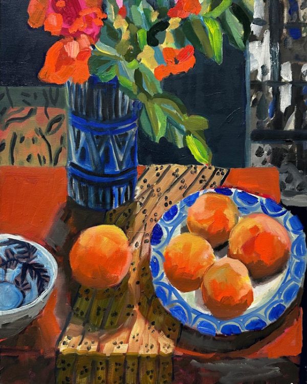 Painting no. 4 by Kate Nielsen currently exhibiting at Winmark Wines