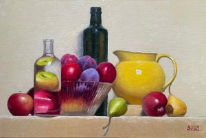 Stilleven Still Yellow Jug painting by Alison Mitchell