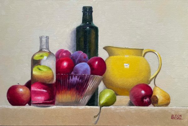 Stilleven Still Yellow Jug painting by Alison Mitchell