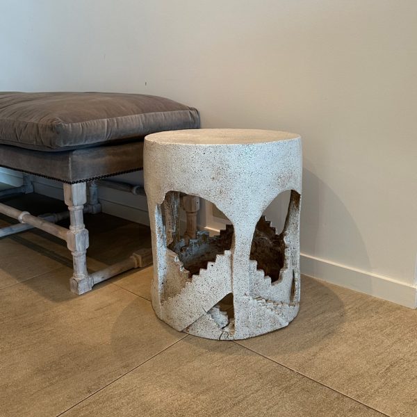 Beige with stairs table by Sophia Goldschmidt