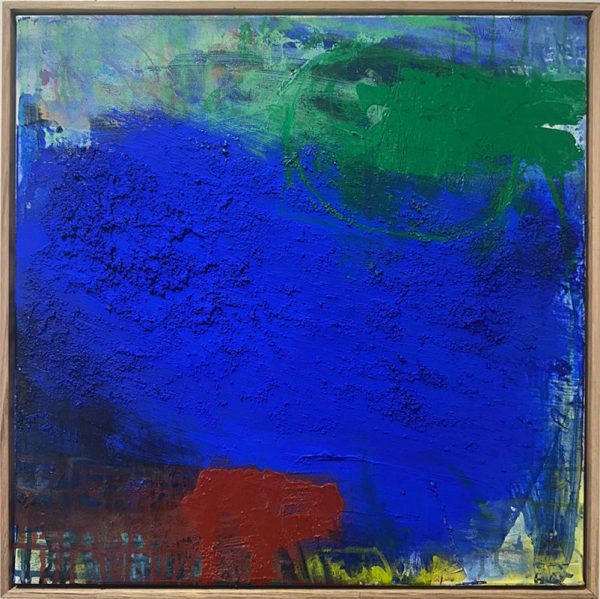 "Foremost" abstract painting by Charles Hebert, currently exhibited at Winmark Art Gallery