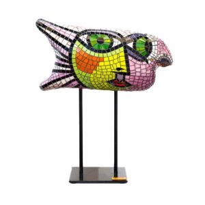 Pink Fish sculpture by Deborah Halpern