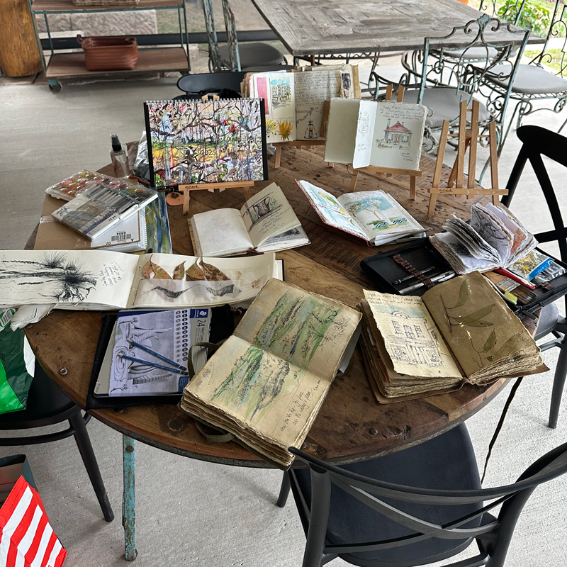 Notebooks created at Winmark Wines run by Julianne Ross Allcorn