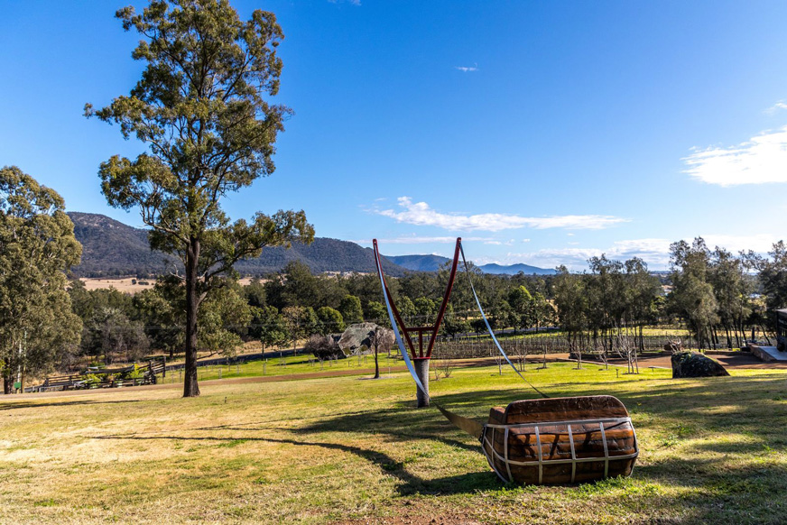 Fight or Flight sculpture at Winmark Wines, Hunter Valley