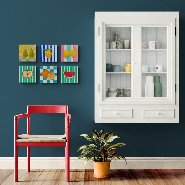 Assorted 20 x 20 paintings by Guzaliya Xavier
