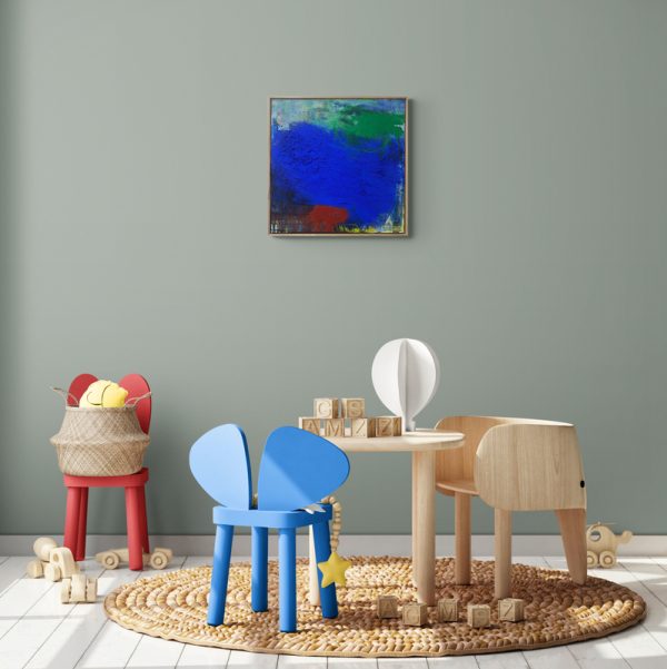 "Foremost" abstract painting by Charles Hebert, currently exhibited at Winmark Art Gallery