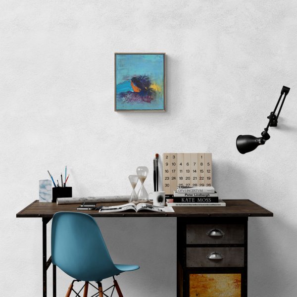 "Revive" abstract painting by Charles Hebert, currently exhibited at Winmark Art Gallery