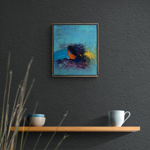 "Revive" abstract painting by Charles Hebert, currently exhibited at Winmark Art Gallery